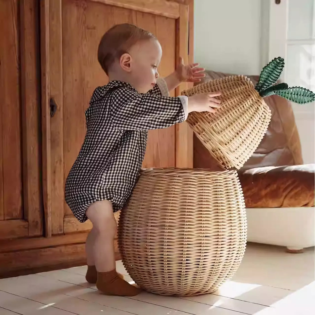 Are Apple & Pear Shaped Rattan Storage Baskets Good for Home Organization?