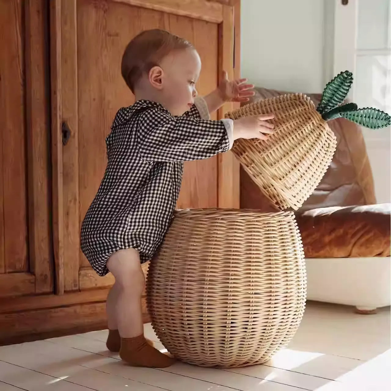 Are Apple & Pear Shaped Rattan Storage Baskets Good for Home Organization?
