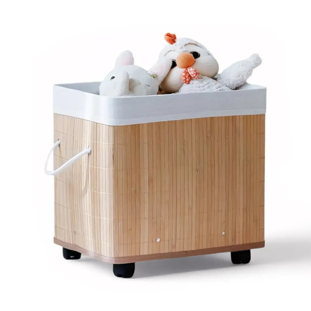 Bamboo Home Toy Storage Basket Yoga Mat Books Sundries & Snacks