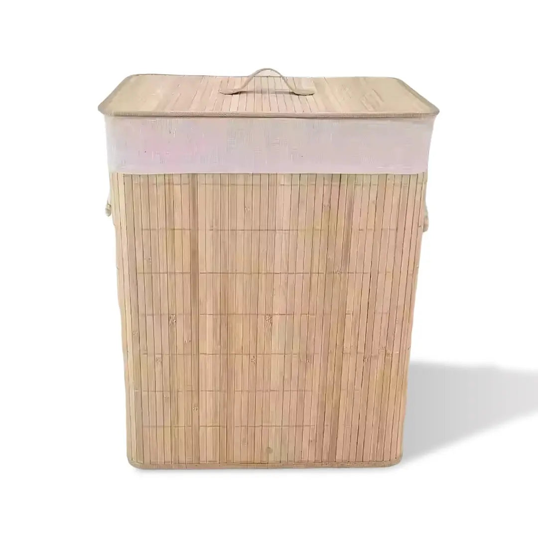 Foldable Bamboo Clothes Storage Basket Toy Storage Box