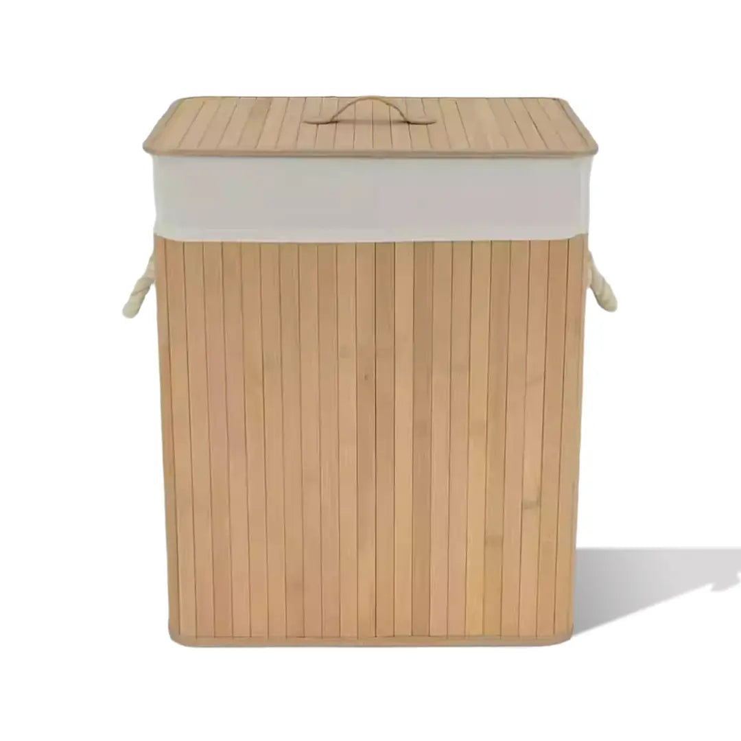 Foldable Bamboo Clothes Storage Basket Toy Storage Box