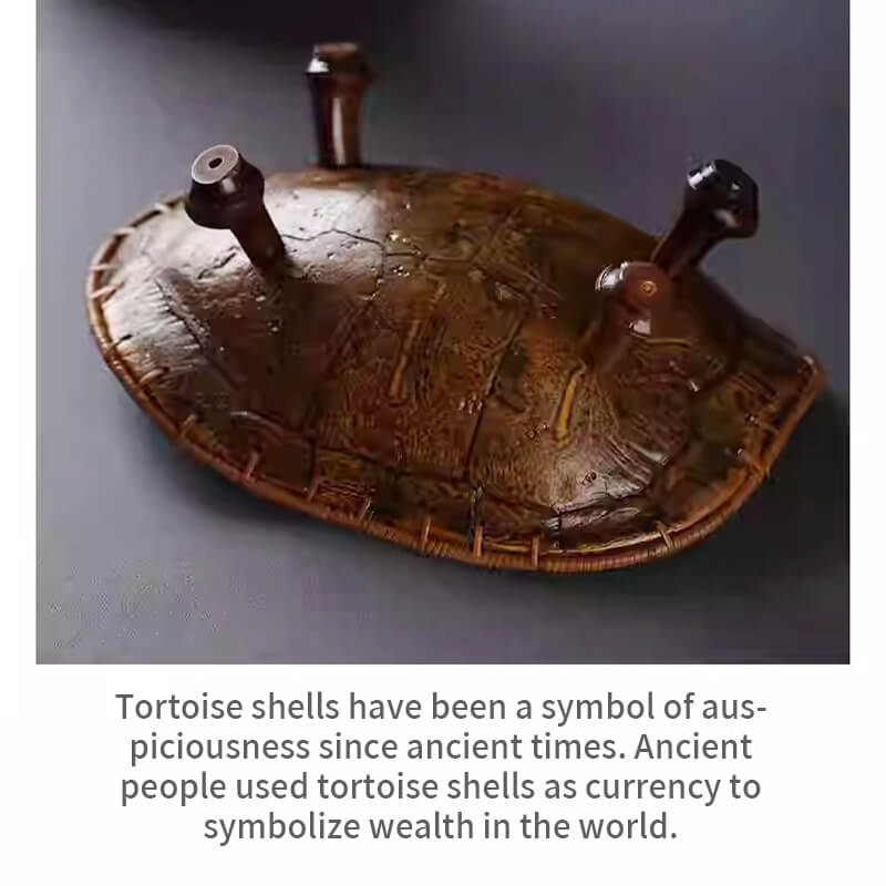 Bamboo Woven Tortoise Shell Four-Corner Fruit Pate