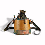 Bamboo Satin Vintage Handbag Satchel