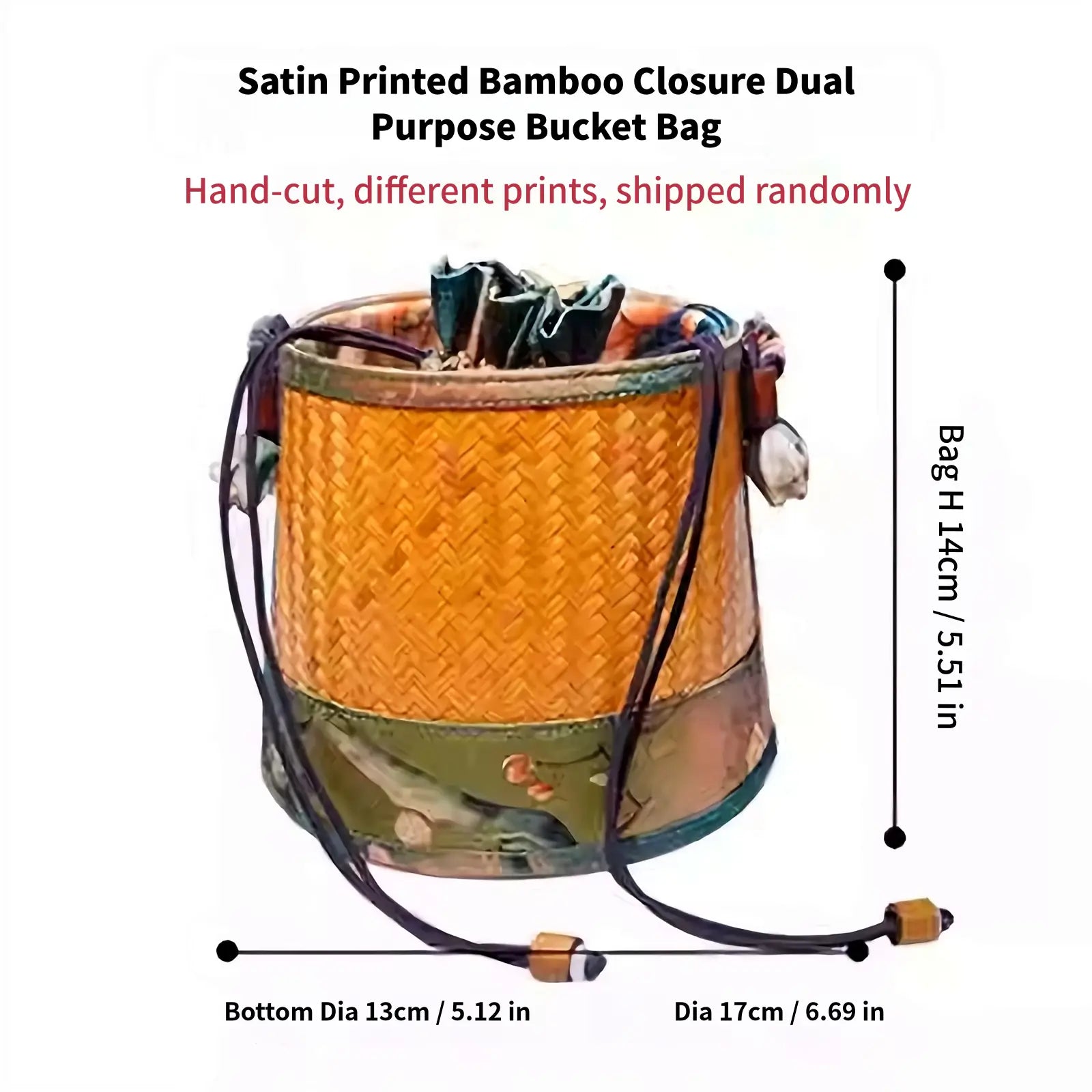 Bamboo Satin Vintage Handbag Satchel
