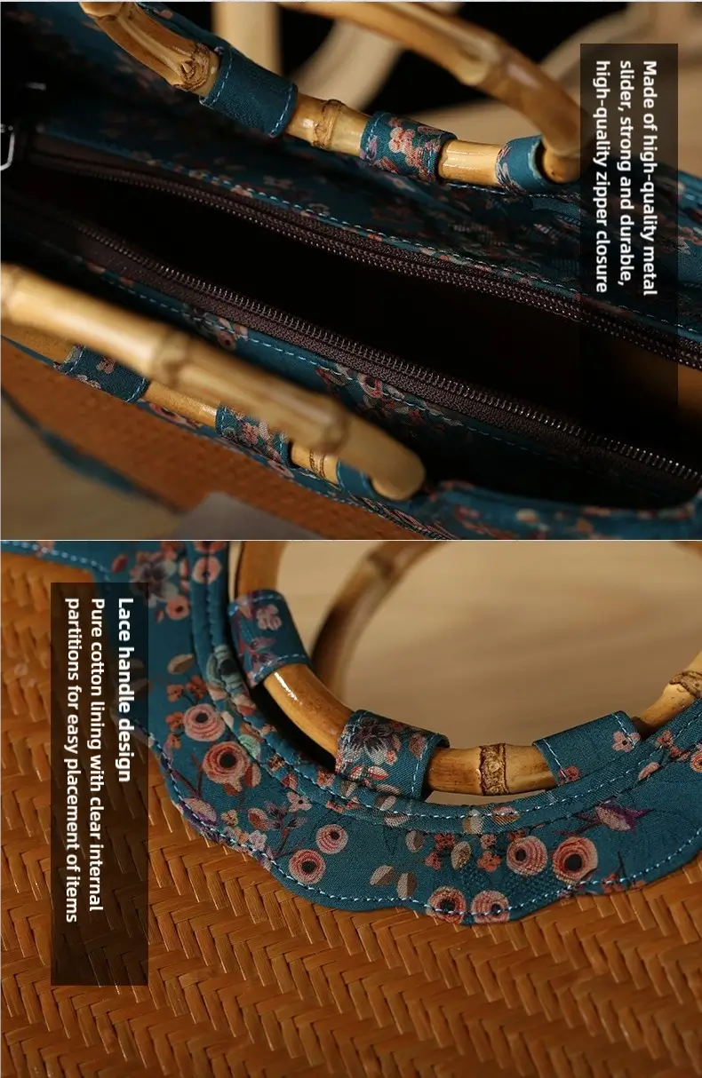 Handmade Bamboo Handbag/Crossbody Bag