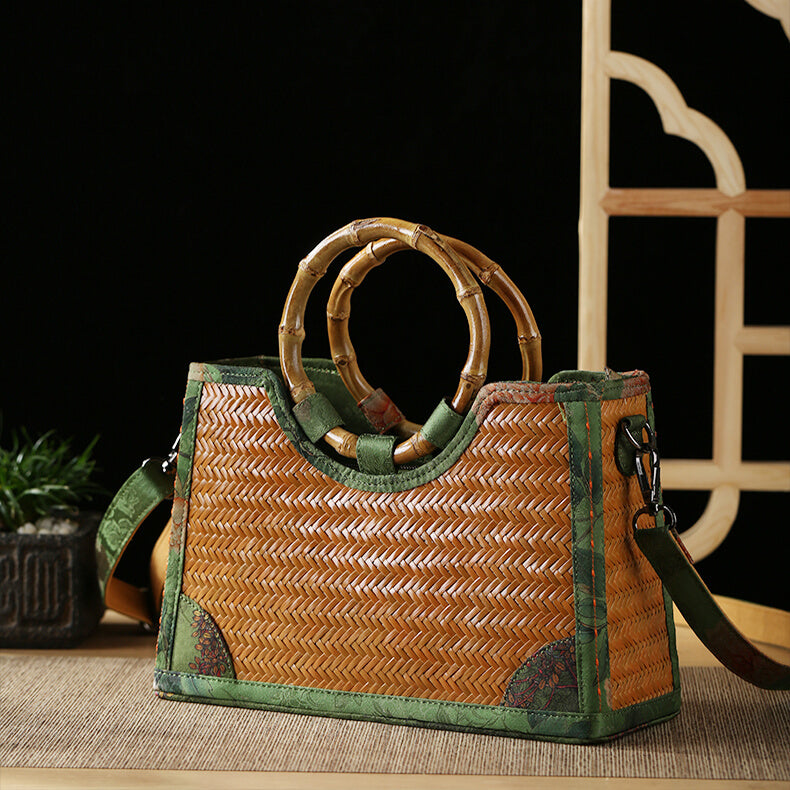 Handmade Bamboo Handbag/Crossbody Bag