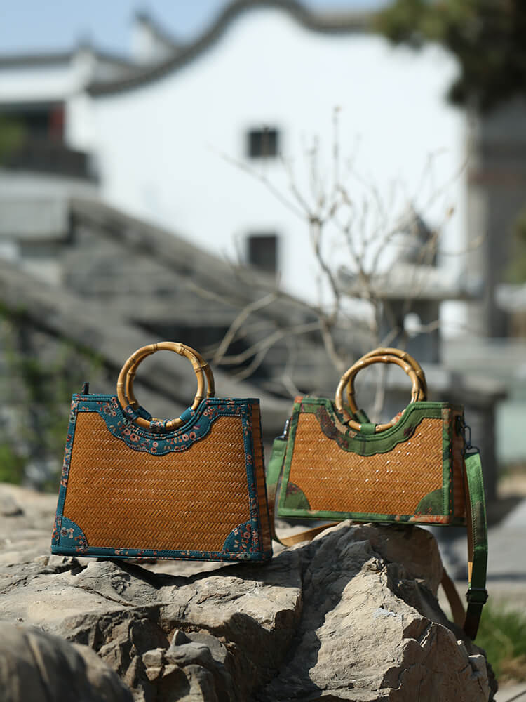 Handmade Bamboo Handbag/Crossbody Bag