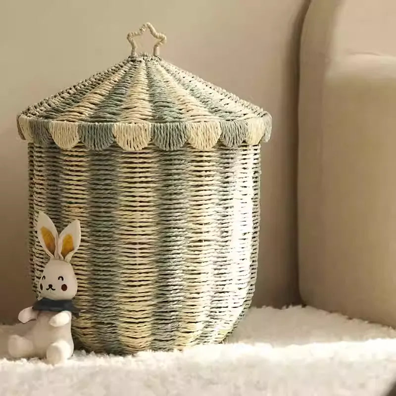 Paper Rope Storage Basket for Toys Snacks & Sundries