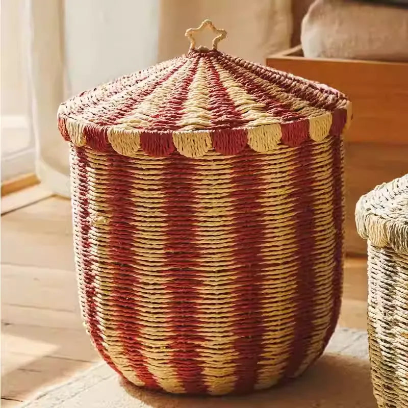 Paper Rope Storage Basket for Toys Snacks & Sundries
