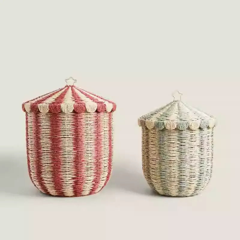 Paper Rope Storage Basket for Toys Snacks & Sundries