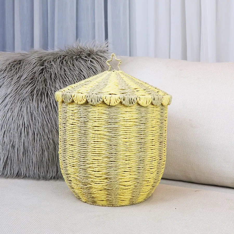 Paper Rope Storage Basket for Toys Snacks & Sundries