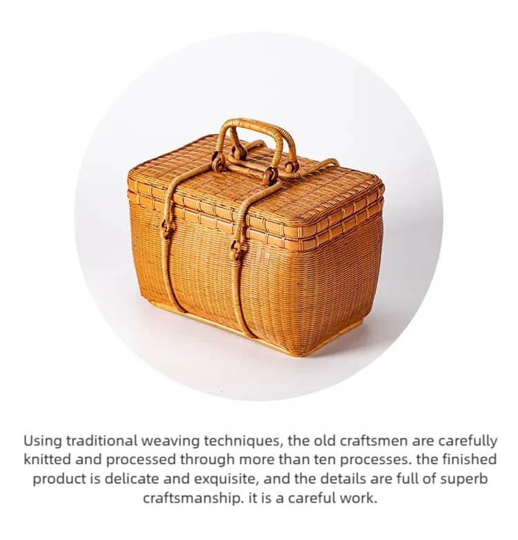 Bamboo Portable Travel Outdoor Tea Set Storage Box