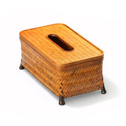 Bamboo Four-Corner Tissue Box
