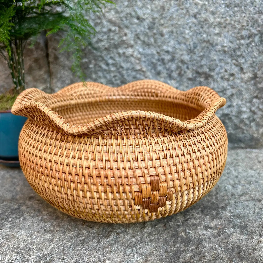 Rattan Lucky Bag Fruit Basket