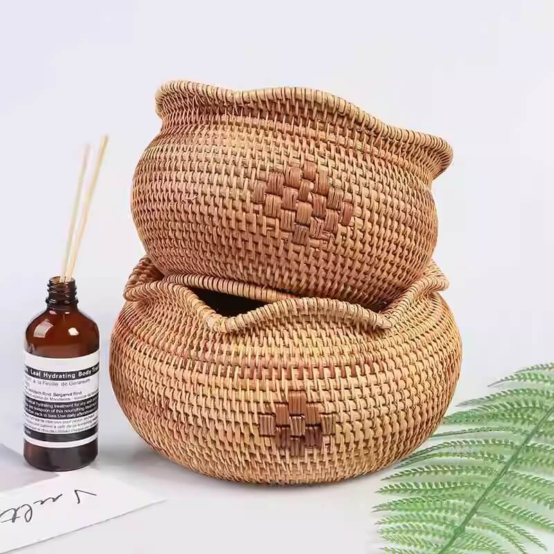 Rattan Lucky Bag Fruit Basket