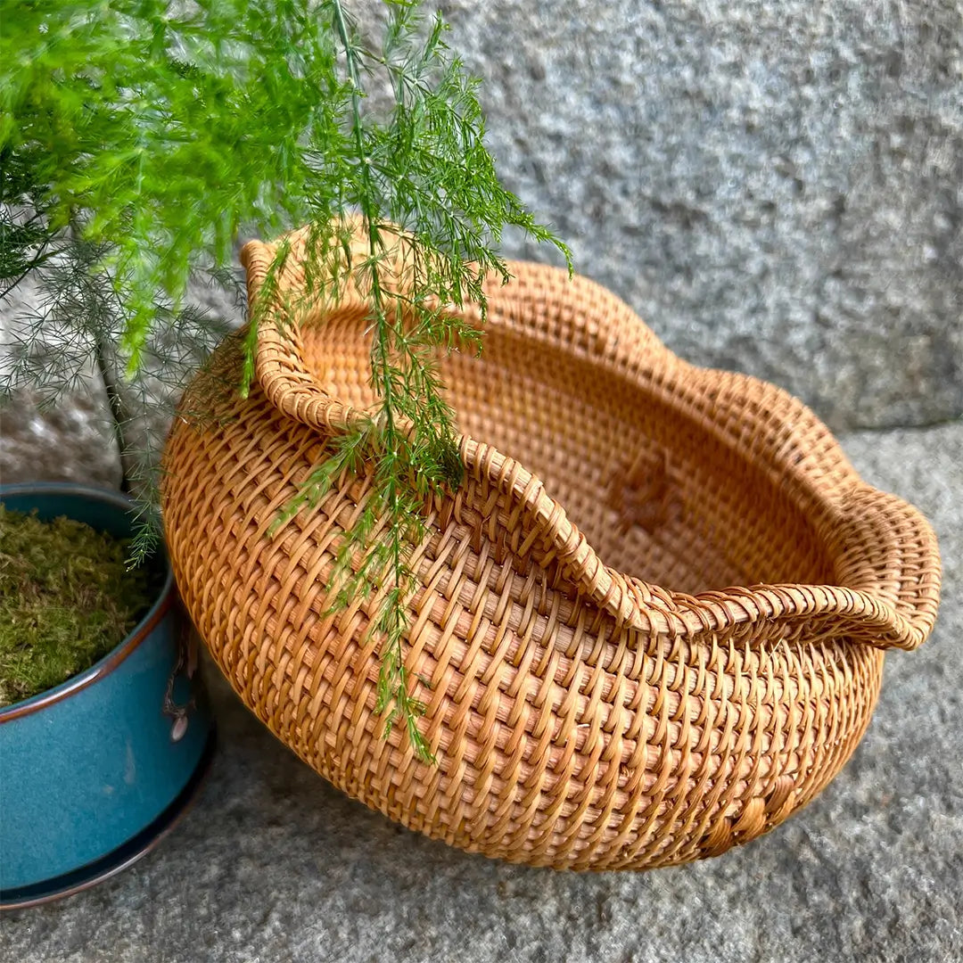 Rattan Lucky Bag Fruit Basket