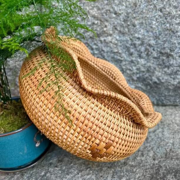 Rattan Lucky Bag Fruit Basket