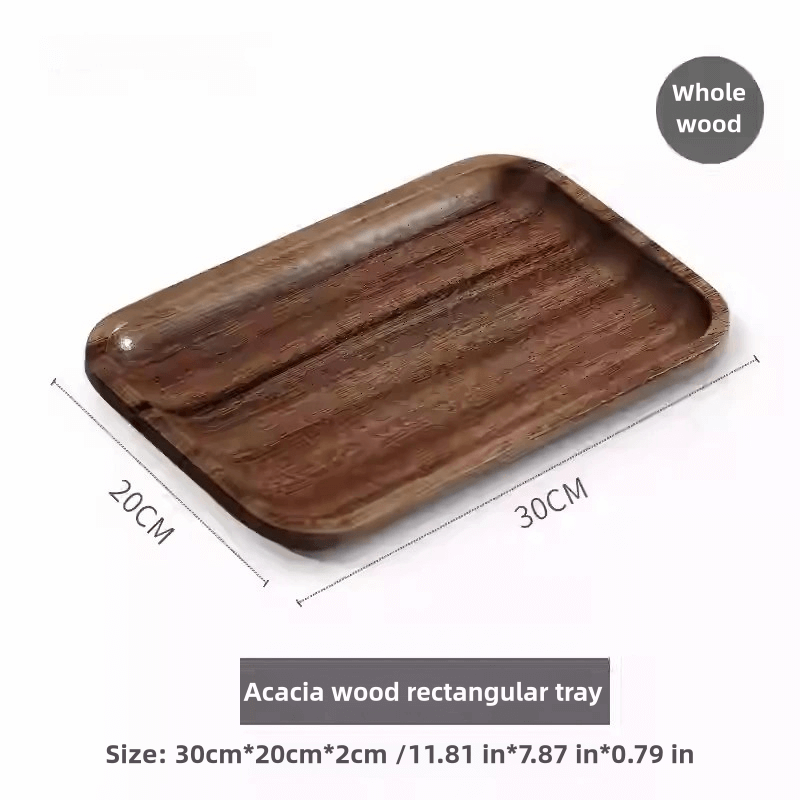 Solid Wood Rectangular Tray