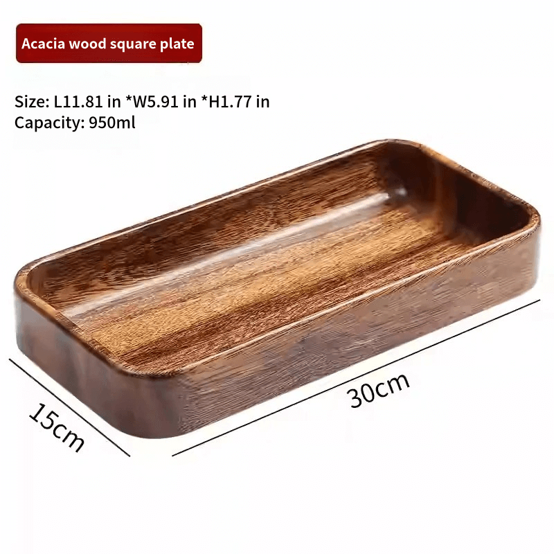Wooden Snack Fruit Refreshment Storage Tray