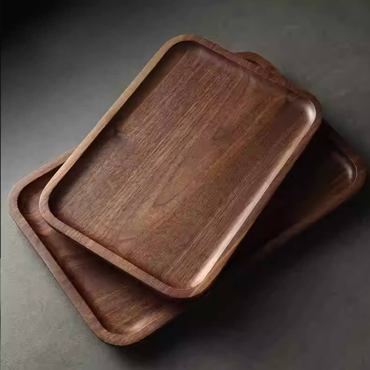 Solid Wood Rectangular Tray