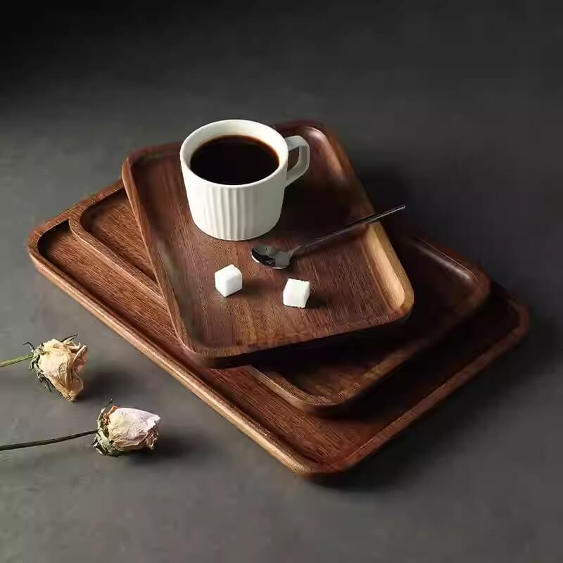 Solid Wood Rectangular Tray