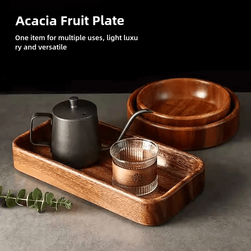 Wooden Snack Fruit Refreshment Storage Tray