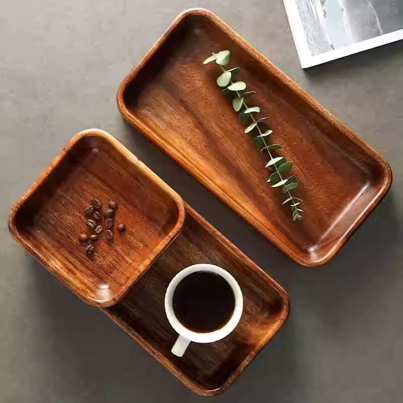 Wooden Snack Fruit Refreshment Storage Tray