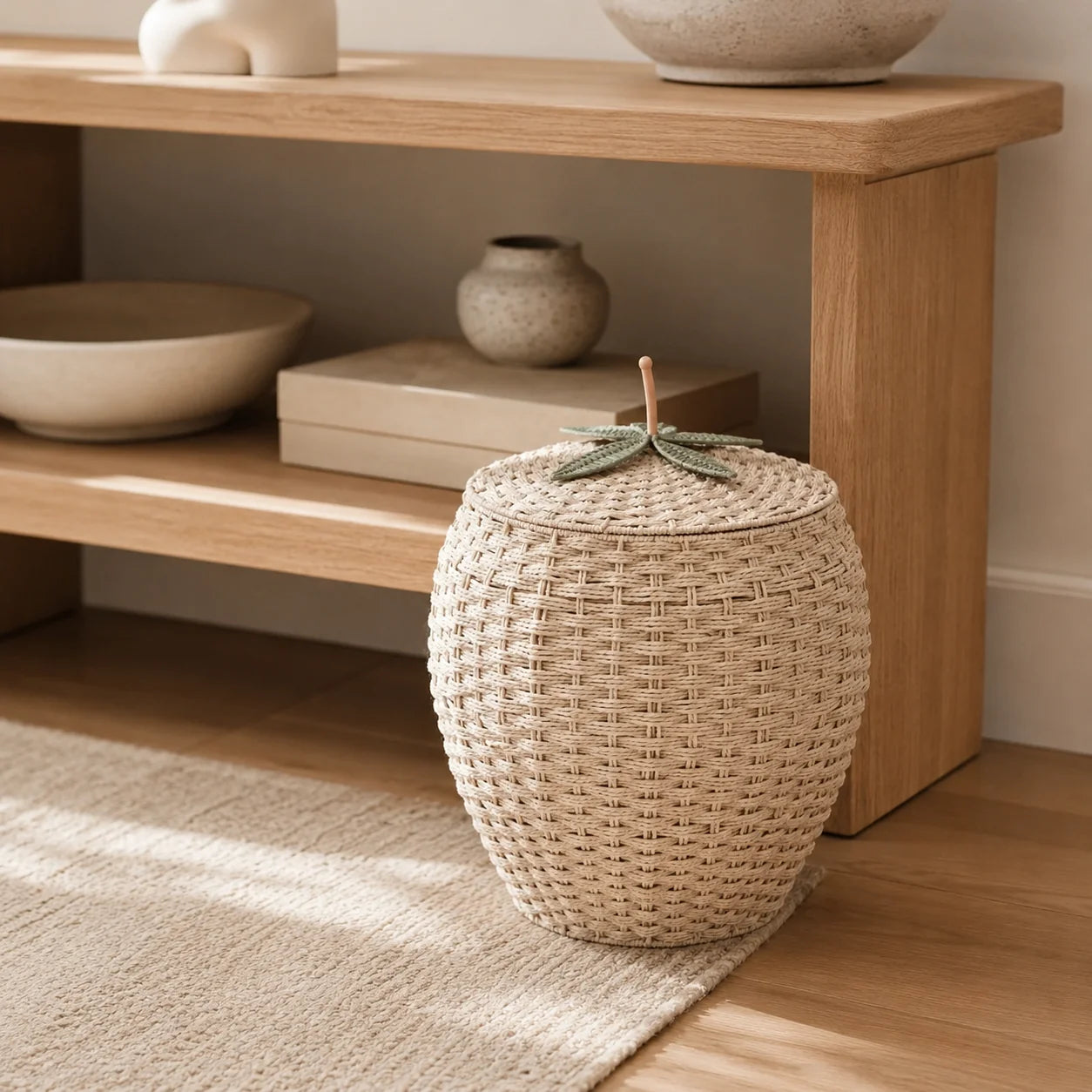 Nature-Inspired Woven Storage Basket Set