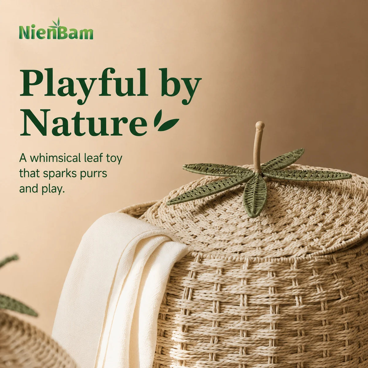Nature-Inspired Woven Storage Basket Set