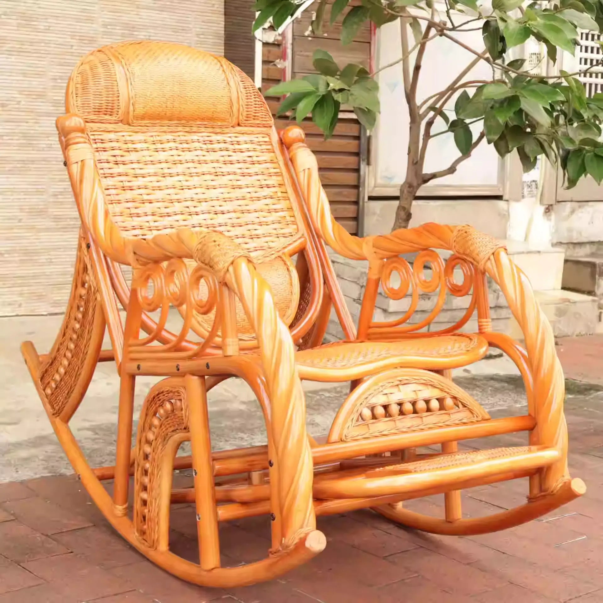 Rattan Rocking Chair Lounge Chair