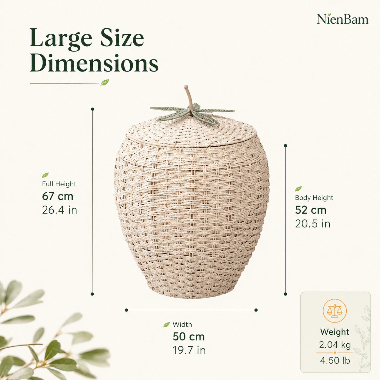 Nature-Inspired Woven Storage Basket Set