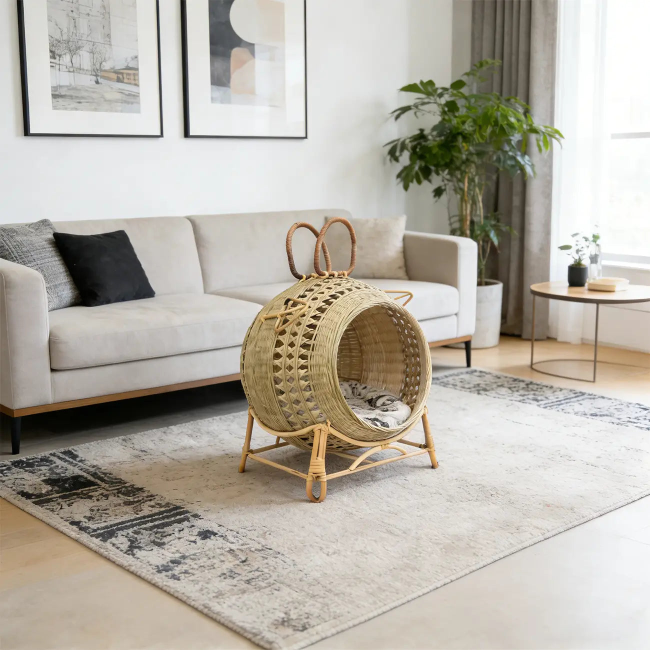 NienBam Eco-Friendly Elevated Pet Cave with Stand & Bonus Gifts