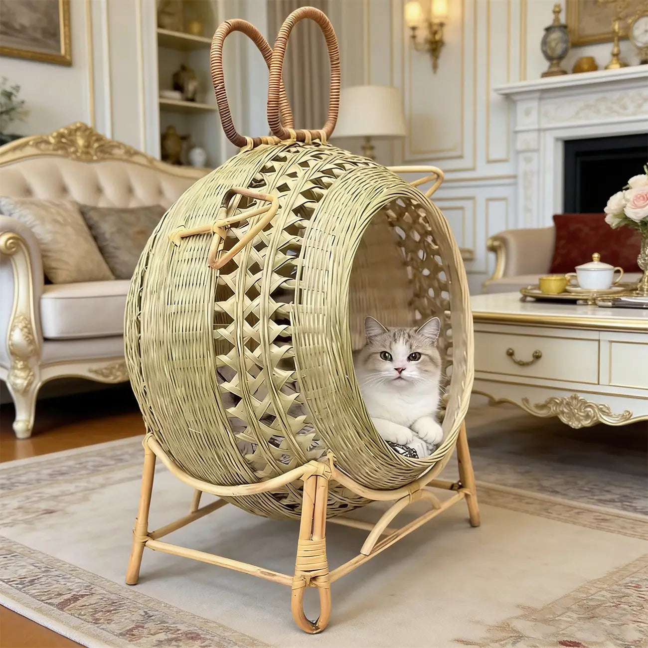 NienBam Eco-Friendly Elevated Pet Cave with Stand & Bonus Gifts