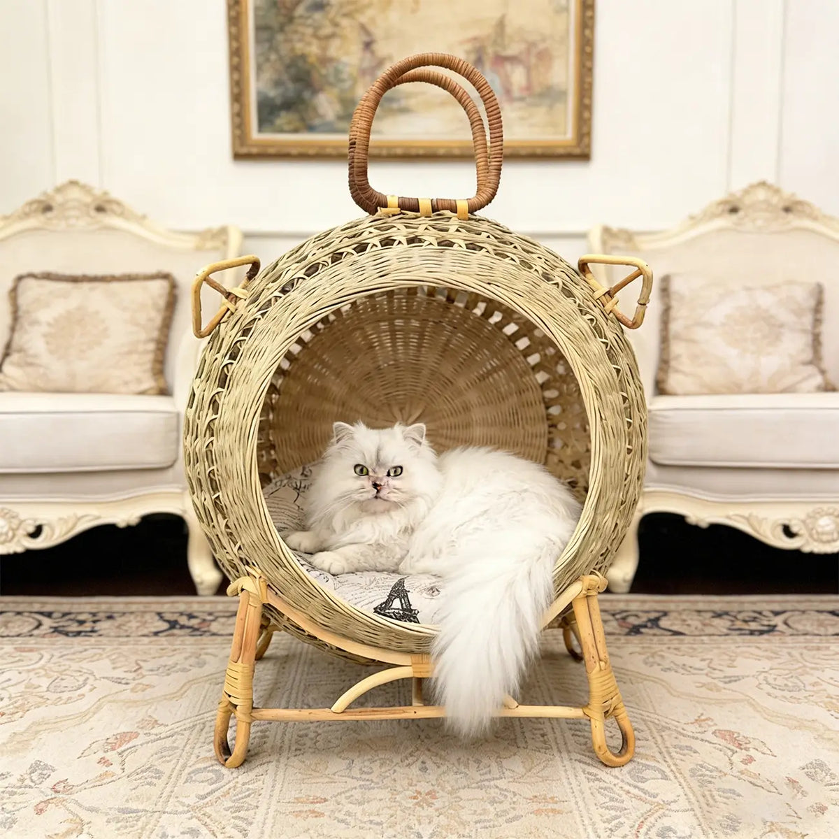 NienBam Eco-Friendly Elevated Pet Cave with Stand & Bonus Gifts