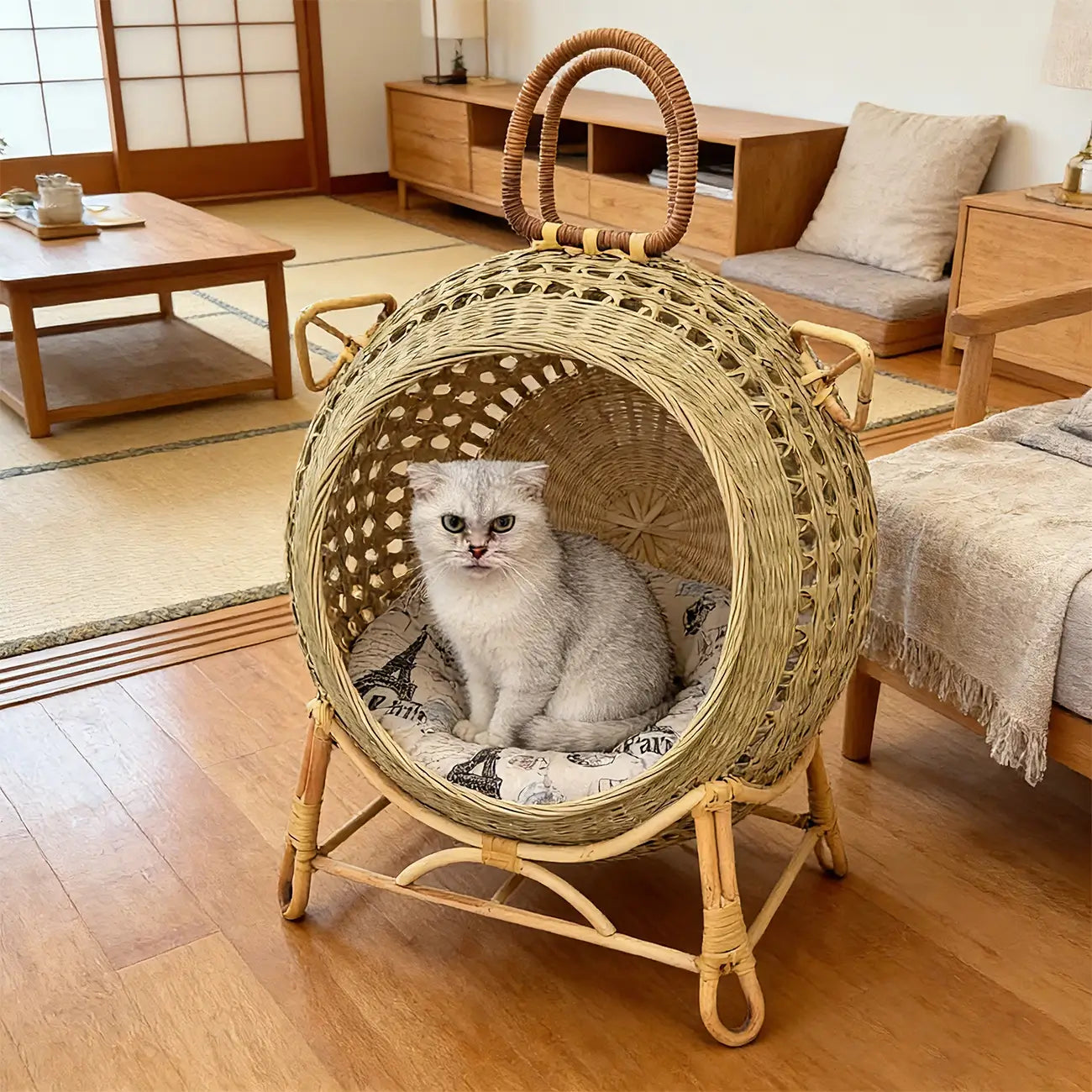 NienBam Eco-Friendly Elevated Pet Cave with Stand & Bonus Gifts