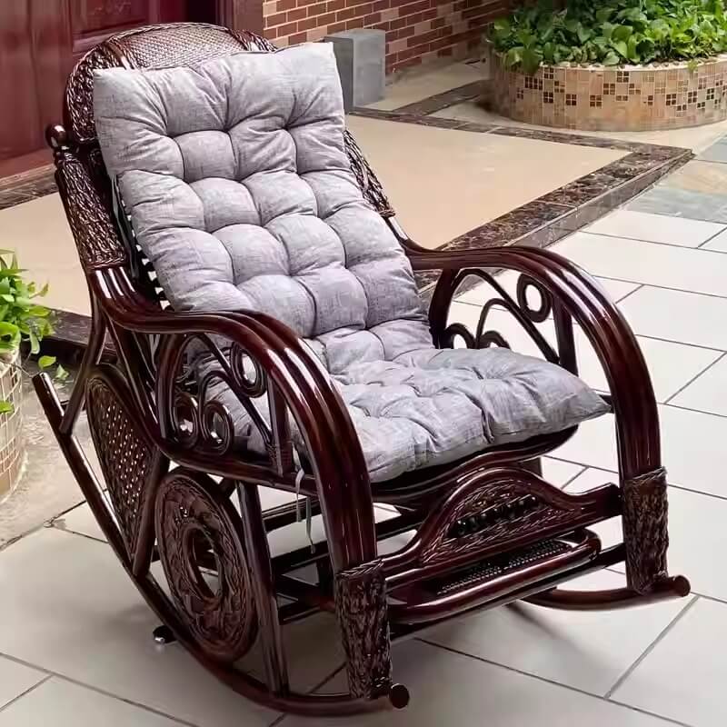 Rattan Waist-Protecting Rocking Chair