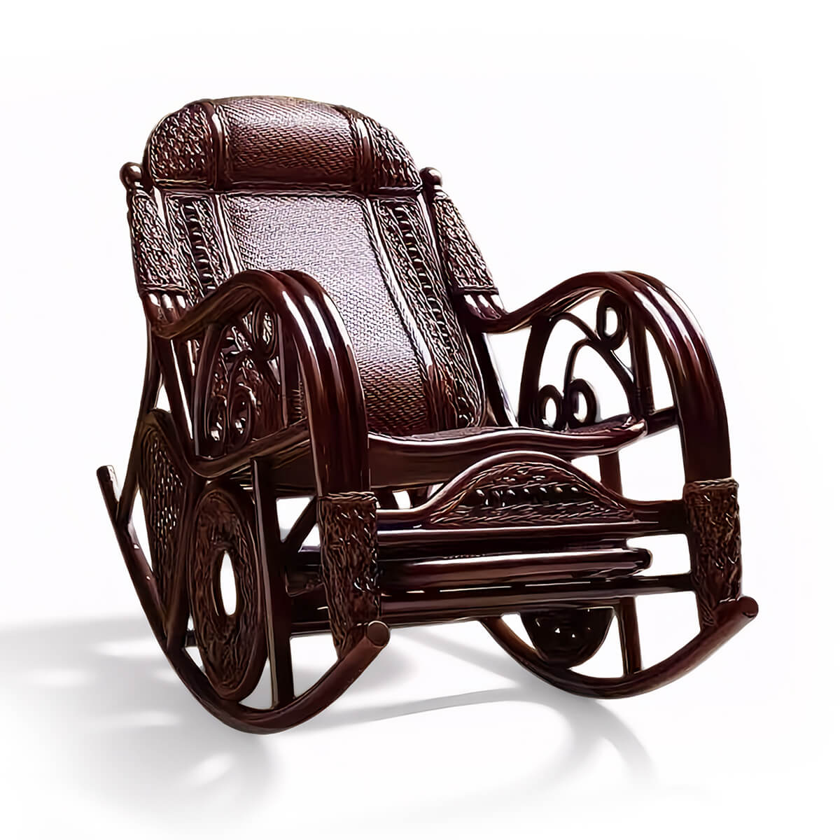 Rattan Waist-Protecting Rocking Chair