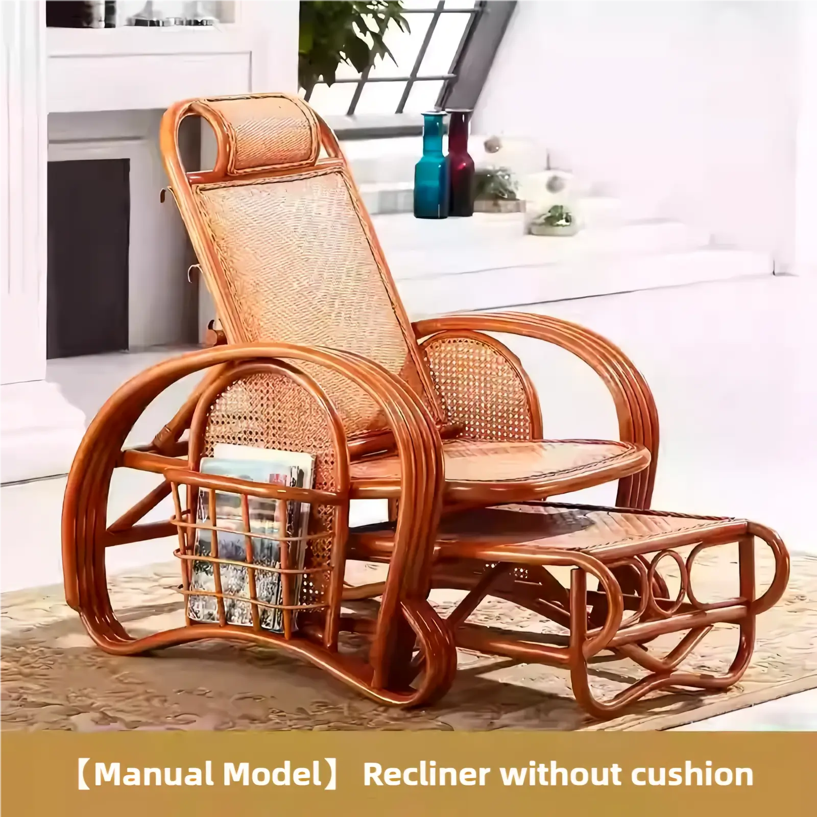 Rattan Leisure Lounge Chair with Coffee Table