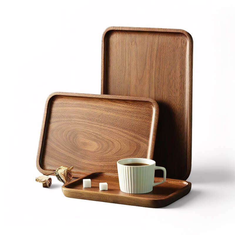 Solid Wood Rectangular Tray