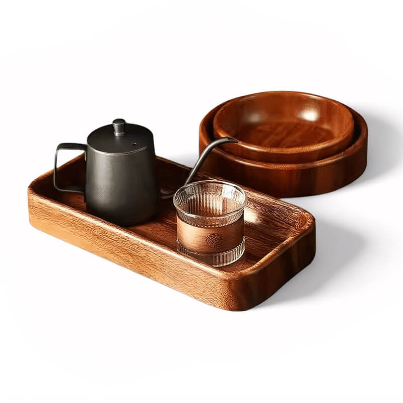 Wooden Snack Fruit Refreshment Storage Tray